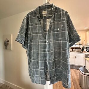 Men's Blue Plaid Shirt